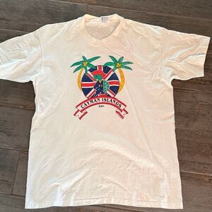 Vintage Anvil Cayman Islands Palm Graphic Tee - single stitch